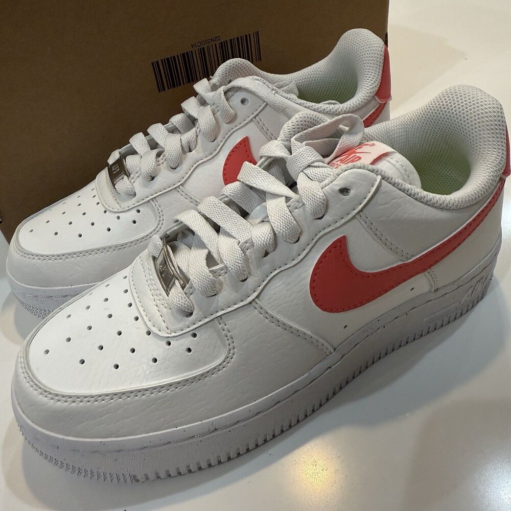 Nike Air Force 1 Size 5 Women’s Low White Sea Coral W - DV3808-100 Brand New Box